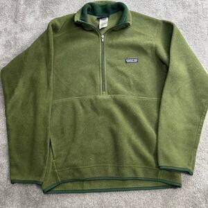 Patagonia Synchilla Green Fleece Jacket Men's Size Small Y2K Gorpcore Vintage